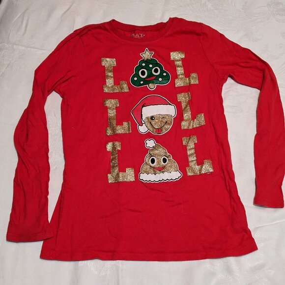 2 Christmas themed tops / long-sleeve t-shirts - Picture 2 of 7